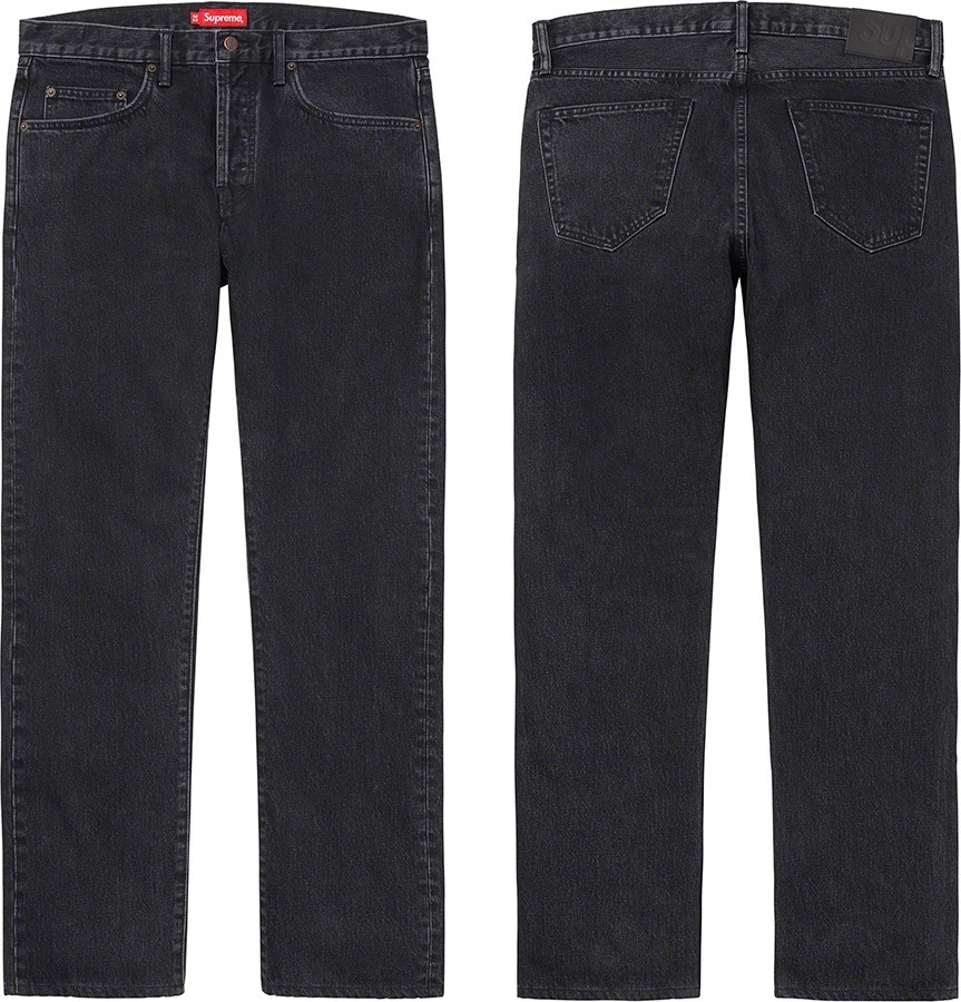 Stone Washed Black Slim Jean